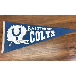 Vintage 1970s Baltimore Colts‎ Pennant Full Size Licensed